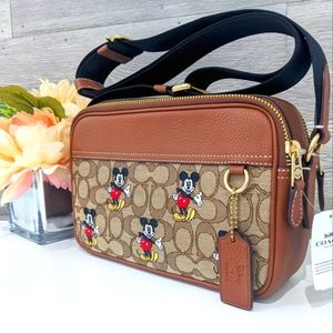 Coach Disney X Coach Graham Crossbody In Signature Jacquard Mickey Mouse Print
